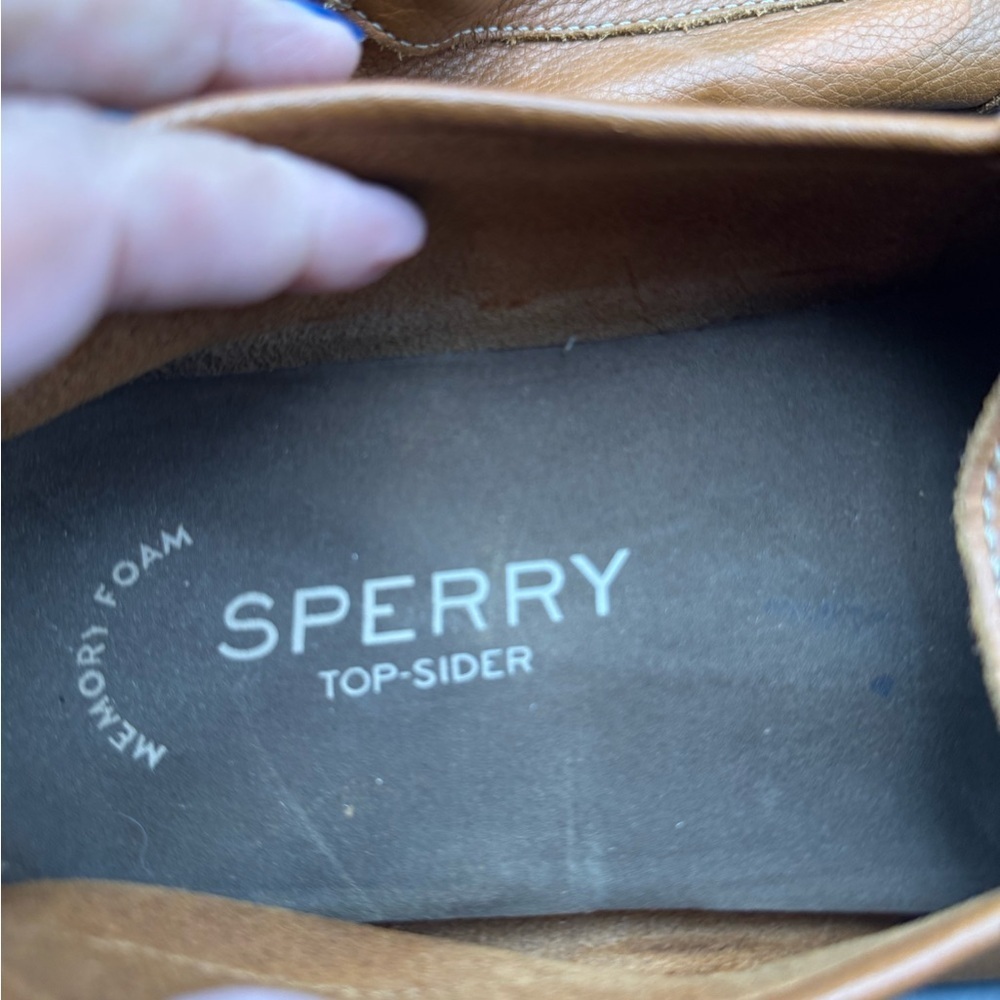 Sperry Wave Driver Venetian Loafer Slip On Tan Leather Mens 11.5 - Picture 14 of 16
